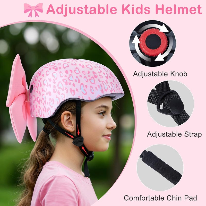 FIODAY Helmet for Kids 8-14, Kids Bike Helmet with DIY Bow, Adjustable Youth Bike Helmets Girls Helmets for Skating Bicycle Scooter Skateboard - Image 5
